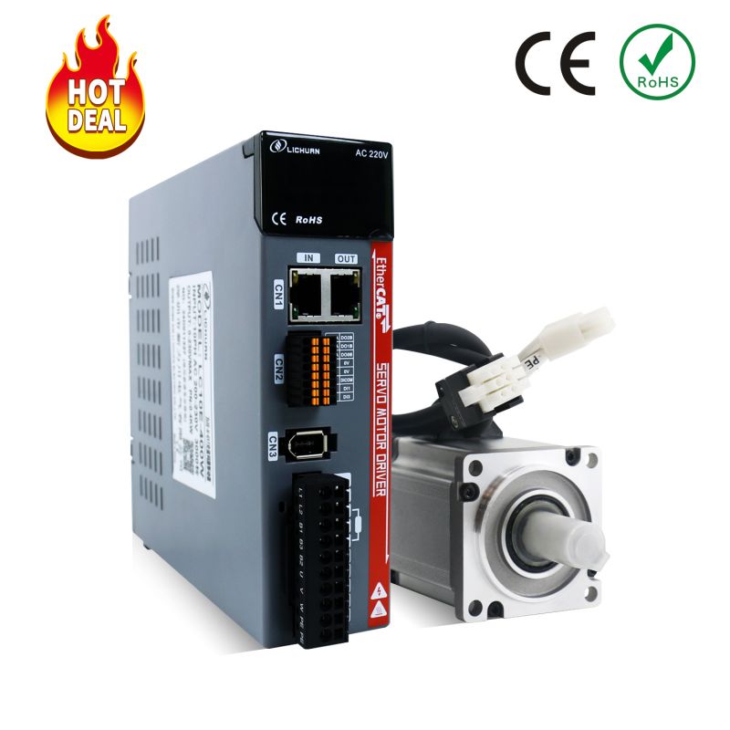 Ethercat kintamosios srovės servo variklis 400W 3000rpm 1,27nm A komplektas